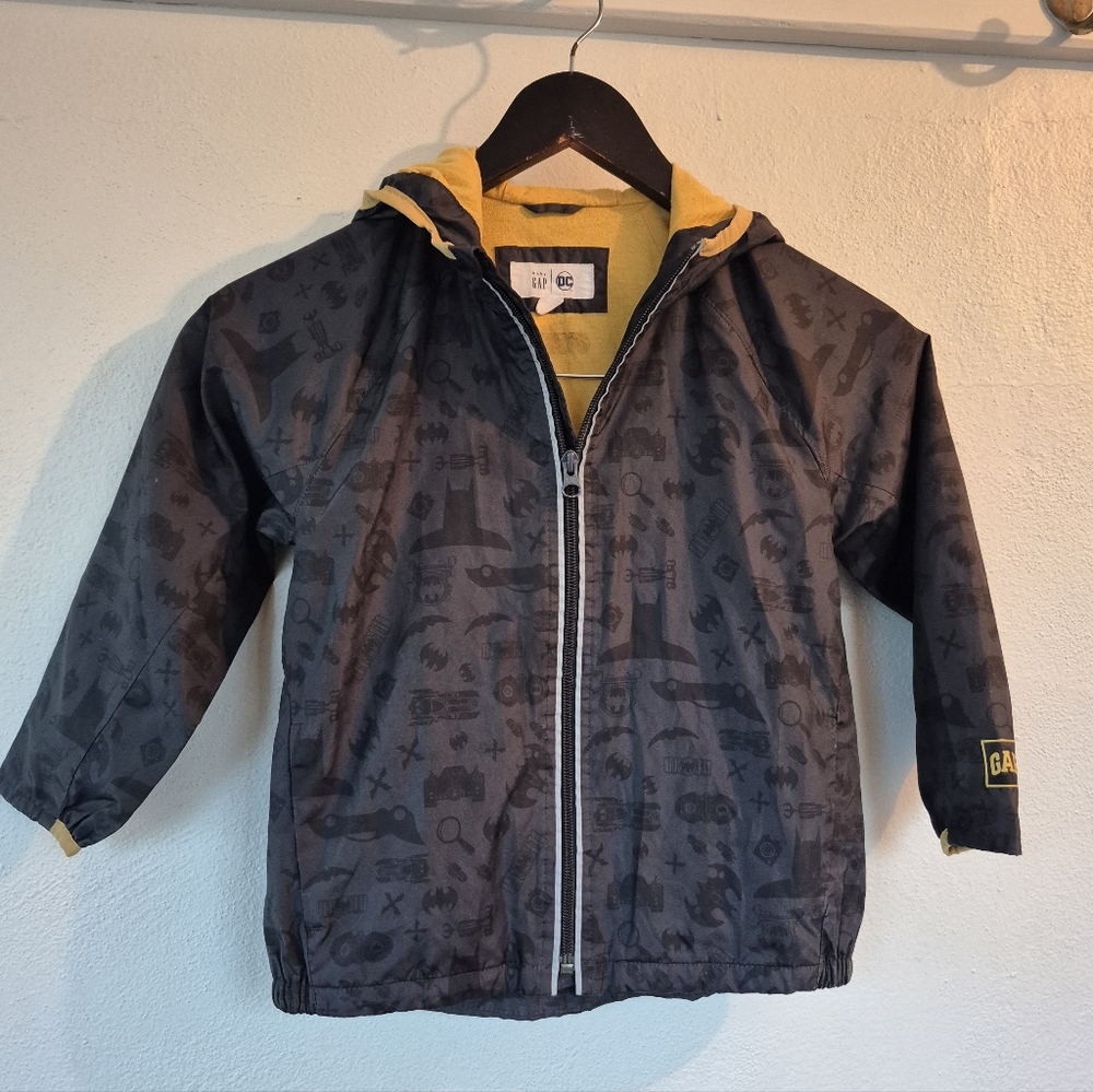 Batman DC Gap Kids Size 5 Windbreaker Spring Fall Jacket